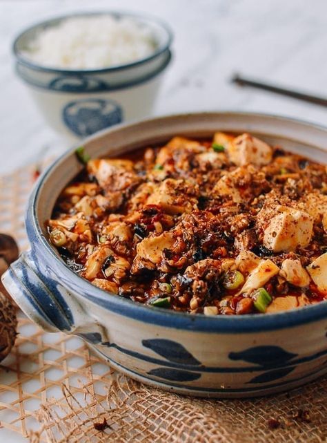 Vegan Mapo Tofu Recipe, Mapo Tofu Recipe, Wok Of Life, Woks Of Life, The Woks Of Life, Mapo Tofu, Tofu Dishes, Vegan Asian, Woks