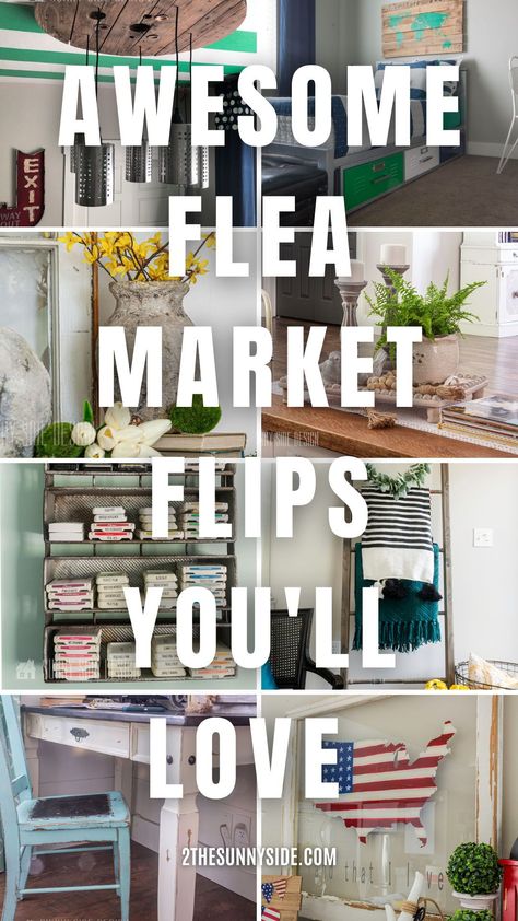 You’ll be inspired by 50 flea market finds, thrifted pieces and yard sale treasures that have been upcycled into beautiful and useful pieces. Before and after ideas that will inspire you. Easy ideas to DIY and repurpose amazing furniture, lighting and home decor ideas for your home. Refinish furniture and flip for a profit. #repurposedfurniture #paintedfurniture #thriftstorediyproject Unique Repurposed Items, Thrift Store Repurposing, Thrift Store Flips Before After, Furniture Repurpose Ideas, Flee Market Flip Ideas, Thrift Flips Decor, Flea Market Flip Ideas Upcycling, Flea Market Flip Ideas Before After, Upcycled Thrift Store Finds