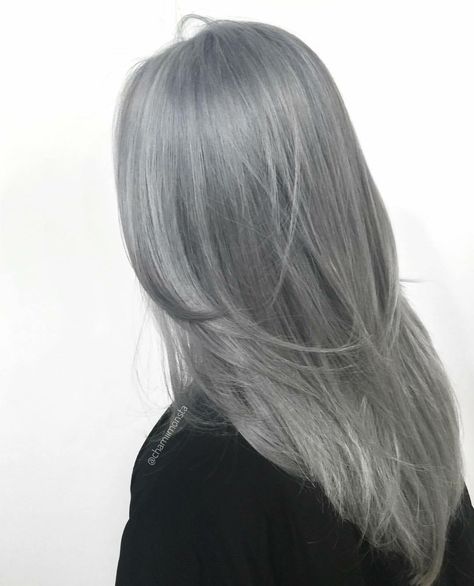 Ice Silver – Salon Guys Grey Dyed Hair, Grey Hair Colour, Silver Hair Short, Ice Hair, Grey Hair Color Silver, Grey Hair Dye, Beautiful Gray Hair, Colour Collection, Silver Hair Color