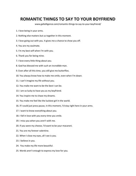 DOWNLOADABLE LIST OF ROMANTIC THINGS TO SAY TO YOUR BOYFRIEND 100 Things To Say To Your Boyfriend, Shared Notes With Boyfriend, Romantic For Boyfriend, Sentimental Things To Say To Boyfriend, Short Things To Say To Your Boyfriend, Things To Say To Your Boyfriend On Your Anniversary, Cute Things To Write About Him, Thing To Say To Your Boyfriend, Things I Admire About My Boyfriend