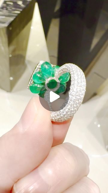 Grant Mobley on Instagram: "Want to see what a million-dollar emerald and diamond ring looks like? This extraordinary @jacobandco_jewelry ring has an over 16-carat Colombian untreated cabochon emerald center and pear-shaped cabochon emeralds dotting the bottom and is absolutely covered in diamonds." Extraordinary Jewelry, Emerald And Diamond Ring, Jewelry Ring, Pear Shaped, Diamond Ring, Pear, Emerald, Jewelry Rings, Dots