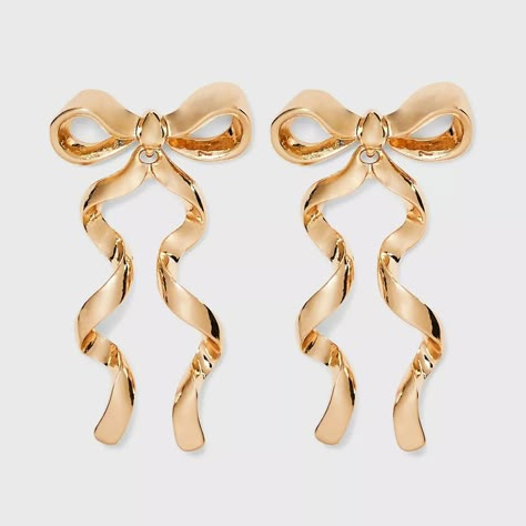 Sugarfix By Baublebar Bow Statement Stud Earrings - Gold : Target Statement Stud Earrings, Dinner Plans, Preppy Jewelry, Jewelry Accessories Ideas, Jewelry Essentials, Jewelry Lookbook, Bow Earrings, Girly Jewelry, Dream Jewelry