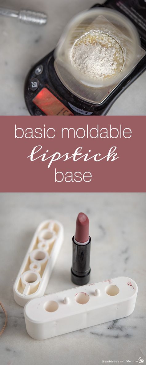 Basic Moldable Lipstick Base Lip Recipes, Diy Matte Lipstick, Lipstick Recipe, Making Lipstick, Lipstick Making, Easy Diy Scrub, Lipstick Diy, Homemade Lipstick, Make Lipstick