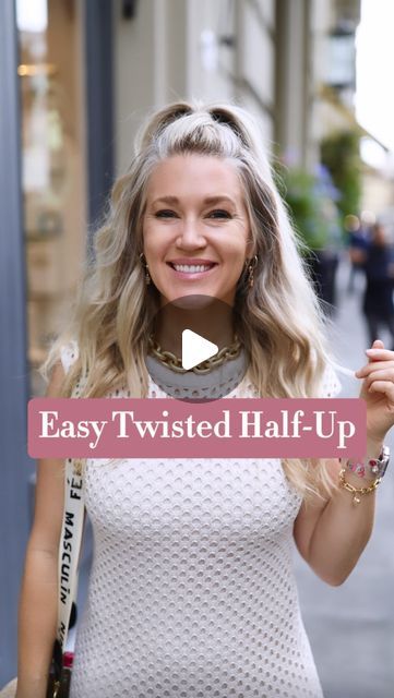 Courtney Bonzi on Instagram: "Save this easy half-up hairstyle for later! ✨ This one is so simple, you can do it literally anywhere. 🤌🏼 All you need is 10 seconds and two hair ties to rock this look! Tag me if you give this one a try! 🤍 . . . #hair #hairtutorial #hairaccessories #hairstylist #hairstyle #reels #reelsinstagram #newreels #newreel #viralvideos #viralreels #viral #halfuphalfdownhairstyle #halfup #easyhairstyles #easyhairstyle #easyhairtutorial #bratsummer" Simple Cute Half Up Half Down, Easy Half Up Half Down Hairstyles, Half Updo Tutorial, Hair Tutorials Easy, Half Up Half Down Hair, Half Up Hair, 10 Seconds, Half Up Half Down, How To Antique Wood