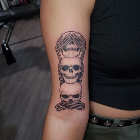 Hear No Evil Skull Tattoo, Hear No Evil See No Evil Skulls, See No Evil Speak No Evil Tattoo Design, Hear No Evil Speak No Evil Tattoo, See No Evil Hear No Evil Speak No Evil Tattoo, Speak No Evil Hear No Evil See No Evil Tattoo, See No Evil Speak No Evil Tattoo Woman, Speak No Evil Hear No Evil See No Evil, See No Evil Hear No Evil Tattoo