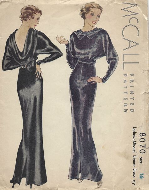 1930s dress pattern