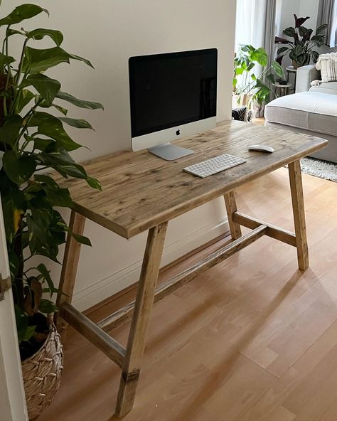 Dimensions (cm): 160x60 Vintage Wood Desk, Rustic Office Desk, Timber Desk, Office Farmhouse, Rustic Office, Rustic Desk, Matching Chairs, Reclaimed Timber, Reclaimed Pine