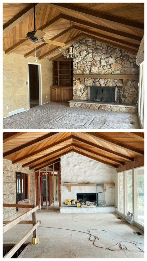 1970's Ranch Home Remodel Updates- What it Cost and Dining Room Plans - Nesting With Grace Ranch Interior Remodel, Updating 70s House, 1970s Ranch House Remodel, Ranch House Remodel Interior, Luxurious Living Room Ideas, Small Cottage Interiors, 70’s House, Ranch House Floor Plans, Ranch Home Remodel