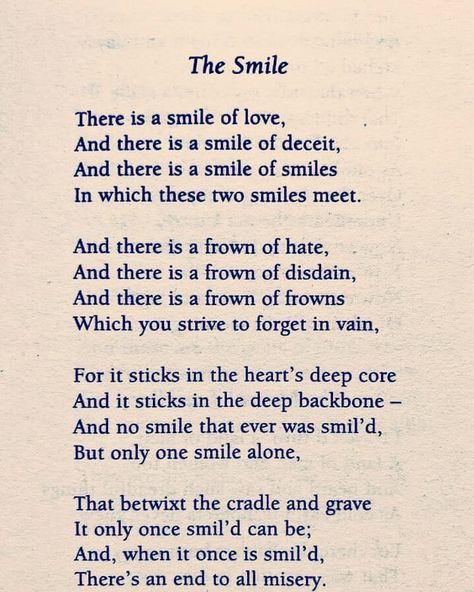 English Literature on Instagram: “The Smile By William Blake : : Follow👇👇👇 @english.literature258 @english.literature258 @english.literature258 : : #englishliterature…” English Poems By Famous Poets, Famous English Poems, Poetic Sayings, Poems By Famous Poets, Poems In English, Classic Poems, British Literature, English Poets, Famous Poets