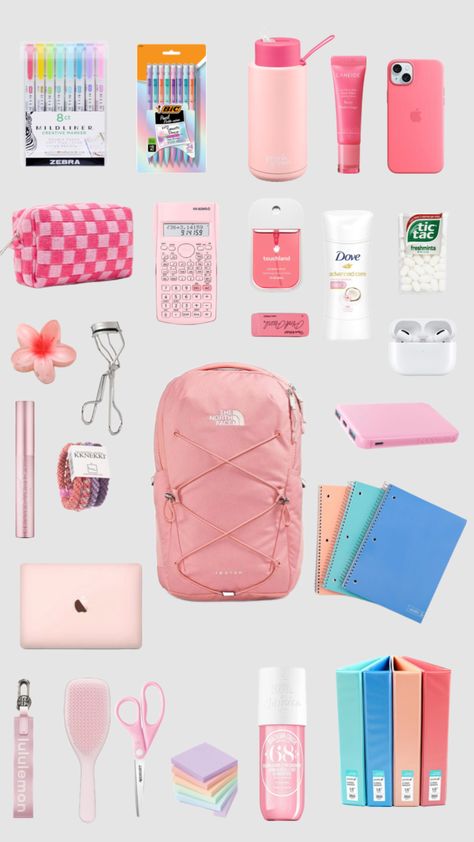 #backpack #school #schoolessentials What To Take In Your School Bag, Bookbag Inspo For School, Back To School Backpacks Middle School, What To Put In Your School Bag Middle School, What Yo Keep In Your Backpack For School, 2024 School Backpacks, What To Keep In My Backpack For School, What I Have In My Bag School, What Is In My Backpack School