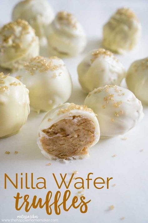 Vanilla Wafer Dessert Recipes, Nilla Wafer Dessert Recipes, Desserts Using Vanilla Wafers, Vanilla Wafers Dessert Ideas, Vanilla Wafer Truffles, Wafer Cookie Desserts, Vanilla Wafer Recipes, Vanilla Wafers Ideas, Vanilla Wafers Recipe Desserts