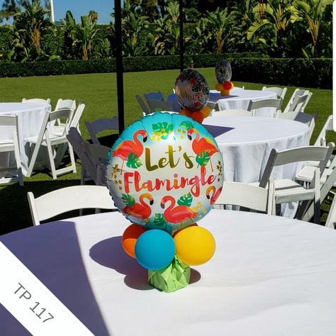 Beach and Luau Balloon Decor — Lighter Than Air Balloons Balloon Centerpiece, Luau Theme, Balloon Centerpieces, Balloon Decor, Air Balloons, Decor Lighting, Balloon Decorations, Air Balloon, Bouquets