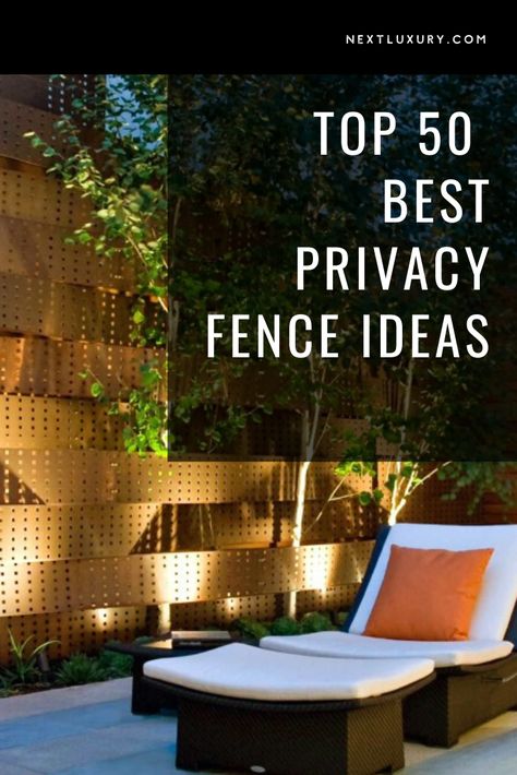 Long Privacy Fence Ideas, High Fence Ideas Privacy, Unique Privacy Fence Ideas, Private Fence Ideas, Best Privacy Fence, Fancy Fence, Privacy Fence Ideas, Outdoor Sanctuary, Backyard Designs