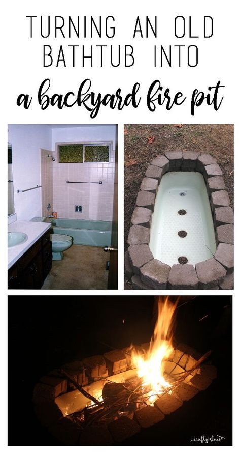 Kier here!! This is an awesome idea!!! Turning an old cast iron bathtub into a backyard fire pit  #repurpose #upcycle #diy Old Cast Iron Tub Ideas, Cast Iron Tub Repurpose, Old Tub Ideas Backyards, Cast Iron Bathtub Ideas Outdoor, Repurpose Bathtub, Bathtub Upcycle, Bathtub Planter Ideas, Old Bathtub Ideas, Repurposed Bathtub