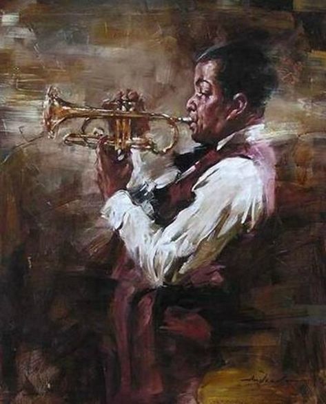 Andrew Atroshenko - De la créativité à l'art Arte Jazz, Jazz Art, Ecole Art, Music Artwork, Musical Art, Tableau Art, Oil Painting Reproductions, Russian Artists, Amazing Art Painting