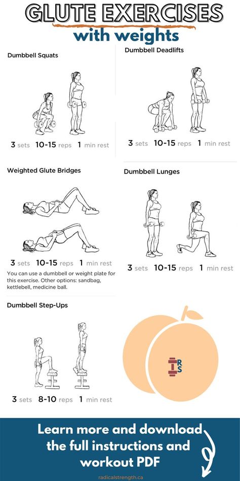 Exercises To Do With Weights, Glute Workout Women With Weights, Gym Glute Exercises, Glute Women Workout, Work Outs With Weights, How To Use Dumbbells, But Workout With Weights, Exercise Using Dumbbells, Heavy Glute Workout Gym