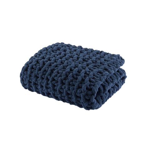 50"x60" Chenille Chunky Knit Throw Blanket Navy Blue - Madison Park Cobalt Blue Room Decor, Navy Blue Bed Sheets Aesthetic, Navy House Decor, Navy Blue Bedroom Decor Ideas, Navy Bedspread Room Ideas, Blue And Pink Room Decor, Navy Blue And Pink Aesthetic, Navy And Gold Bedroom Decor, Navy Blue Dorm Room Aesthetic