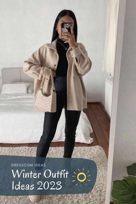 Stylish winter outfits - winter fashion outfit - winter outfit ideas - winter outfits aesthetic. Mode Logos, Outfit Botas, Mode Zara, Winter Fashion Outfits Casual, Winter Outfit Ideas, Cold Outfits, Elegante Casual, Ținută Casual, Modieuze Outfits