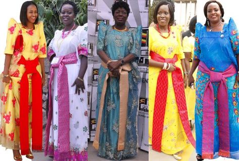 'Gomesi' Uganda's national dress designed by a Goan? National Dress, African Traditional Dresses, Folk Dresses, African Queen, Wipe Out, One Year Old, African Dress, Traditional Dresses, Uganda