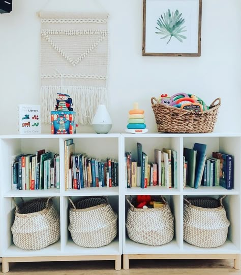 Playroom Storage Ideas for Things Other Than Toys: Inspiration and Shopping | Hunker Living Room Playroom, Playroom Storage, Beautifully Organized, Playroom Design, Playroom Organization, Kids Room Organization, Toy Rooms, Playroom Decor, Kids Playroom