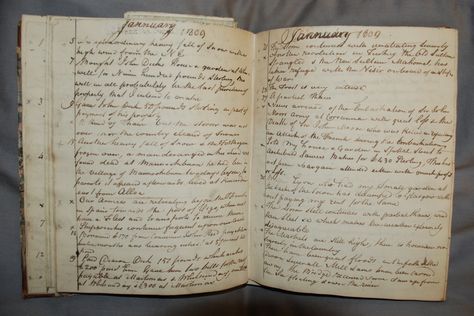 200 year old diary has been digitized and made available online © Stirling Council Archive Roselyn Aesthetic, Old Diary Pages, Old Diary Aesthetic, Beautiful Penmanship, Body Writing, Old Diary, Vintage Writing, Cool Journals, Research Center