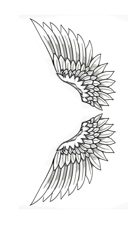 Wings Tattoo On Chest Men, Geometric Wings Tattoo, Angel Wing Drawing Tattoo, Angel Wings Tattoo Design, Wings Tattoo Design, Eagle Wing Tattoos, Wings Tattoos, Angle Tattoo, Alas Tattoo