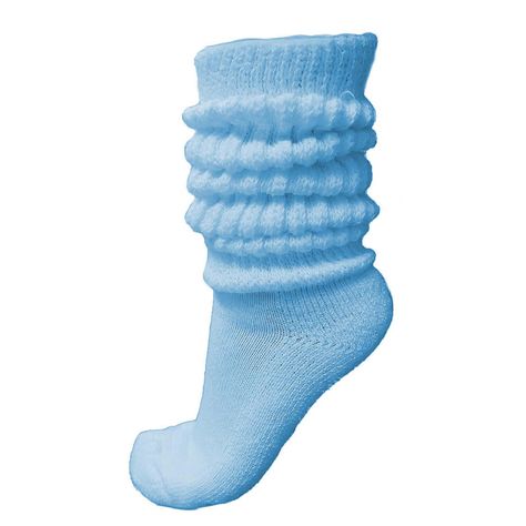 Light Blue Socks, Scrunch Socks, Basic Accessories, Bobby Socks, Best Socks, Oc Outfits, Slouch Socks, Slouchy Style, Blue Socks