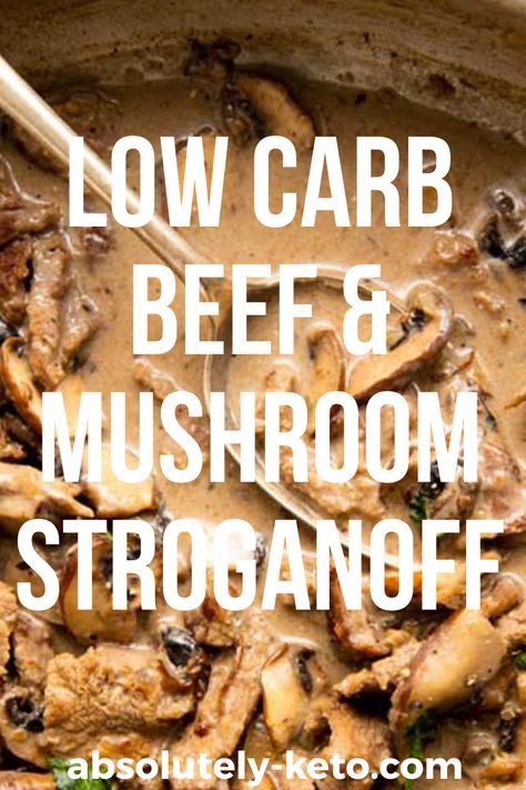 Slow Cooker Keto Beef Stroganoff, Keto Crockpot Beef Stroganoff, Keto Beef Stroganoff Crock Pot, Low Carb Shaved Beef Recipes, Keto Beef Stroganoff Ground Beef, Low Carb Stroganoff, Keto Stroganoff, Slow Cooker Beef Tenderloin, Low Carb Beef Stroganoff