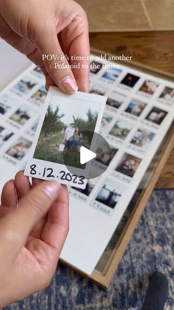 1M likes, 4,167 comments - philodendrose on August 15, 2023: "The cutest DIY Polaroid frame, follow @philodendrose ✨💕. Not plant related but shared this on my TikTok and people really like this DIY idea for Instax Mini Polaroids! Thought I’d share this idea and video here too 🫶🏽💕. I’ve been trying to capture one memorable Polaroid moment a month this year. I’ve been adding to this frame since getting my Polaroid camera for Christmas in 2021. I love keeping all these Polaroids in a large fr Ways To Display Polaroid Pictures, Diy Polaroid Frame, Instax Mini Ideas, Diy Polaroid, Polaroid Diy, Polaroid Frame, Polaroid Camera, Polaroid Pictures, Cute Diys