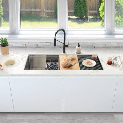 Sink Station, Sink With Accessories, Workstation Sink, Sink Grid, Single Bowl Sink, Compact Kitchen, Single Bowl Kitchen Sink, Undermount Kitchen Sinks, Stainless Steel Kitchen Sink