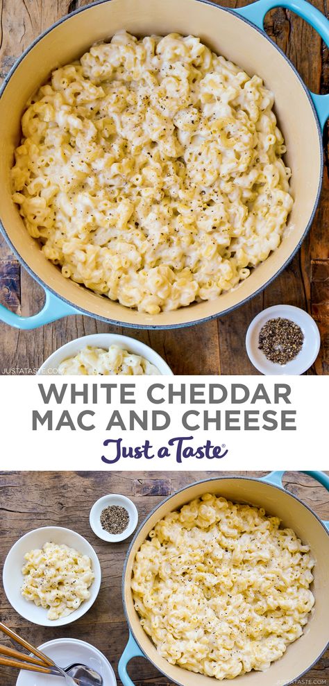 Mac N Cheese With Parmesan, Healthy White Cheddar Mac And Cheese, Recipe With Parmesan Cheese, Mad And Cheese Recipes, Garlic Herb Mac And Cheese, Erewhon Mac And Cheese, White Cheddar Gouda Mac And Cheese, Best White Cheddar Mac And Cheese, Gluten Free White Cheddar Mac And Cheese