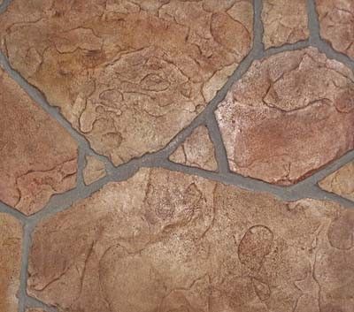 Flagstone Concrete Stamp color combination Arizona Flagstone, Stamped Concrete Patterns, Pattern Concrete, Fire Pit Materials, Concrete Patio Designs, Concrete Walkway, Concrete Coatings, Painted Patio, Stamped Concrete Patio