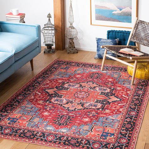 Apartment Vibes, Boho Chic Design, Serapi Rug, Washable Area Rug, Kid Room, Floral Area Rugs, Contemporary Classic, Transitional Rugs, Soft Rug