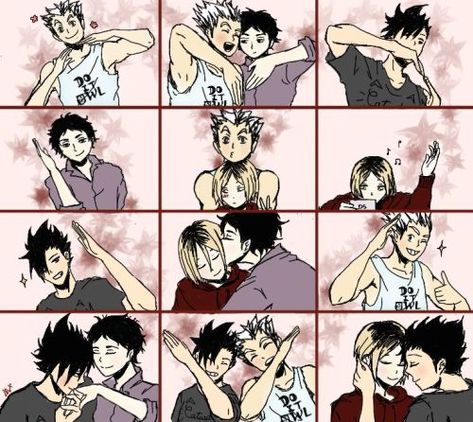 Kenma Hinata, Poly Ships, Kuroo X Kenma, Bokuto Koutarou, Haikyuu Volleyball, Akaashi Keiji, Kenma Kozume, Haikyuu Funny, Heart Pictures