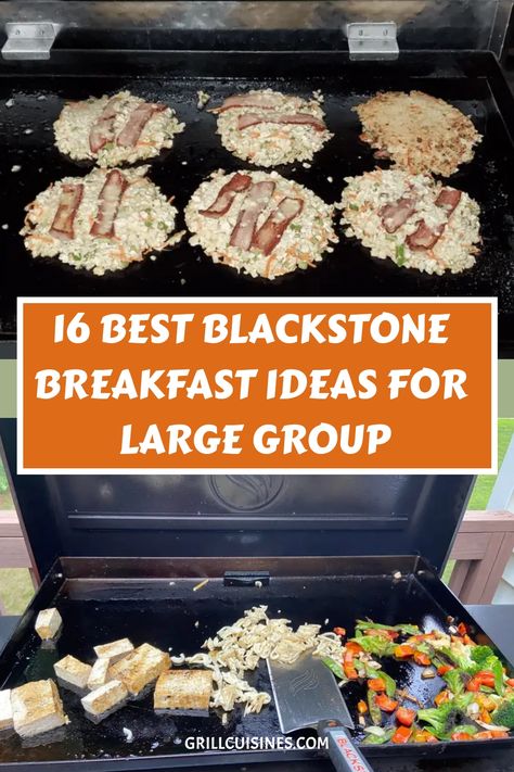 Start your day off right with these amazing Blackstone Breakfast Recipes. From pancakes to breakfast tacos, potato, sandwiches, burritos, biscuits, pancakes to homemade McGriddle sandwiches, this list has something for everyone so you can be sure the whole family will love it.
These recipes are perfect for camping trips or large groups#blackstonebreakfast#breakfast#campingrecipes Mcgriddle Sandwiches, Blackstone Breakfast Ideas, Tacos Potato, Breakfast Tailgate Food, Homemade Mcgriddle, Blackstone Breakfast, Grill Breakfast, Breakfast Cooking, Outdoor Cooking Recipes