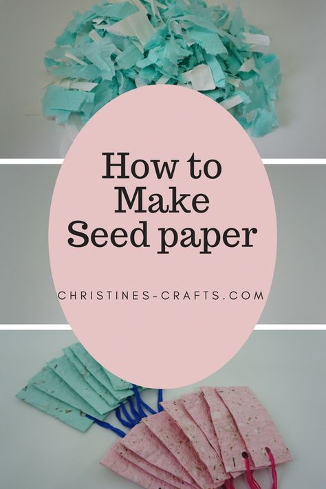 Seed Paper Diy, Recycled Paper Crafts, Diy Papier, Recycled Projects, Cadeau Diy, Seed Paper, Make Paper, Nature Crafts, Recycled Crafts