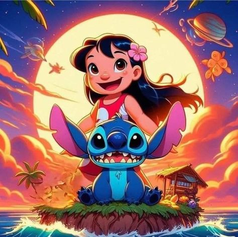 Lilo Fan Art, Lilo And Stitch Art, Lilo And Stitch Wallpaper, Lilo And Stitch Movie, Characters From Movies, Lilo And Stitch Drawings, Disney Inspired Fashion, Lilo Y Stitch, Stitch Drawing