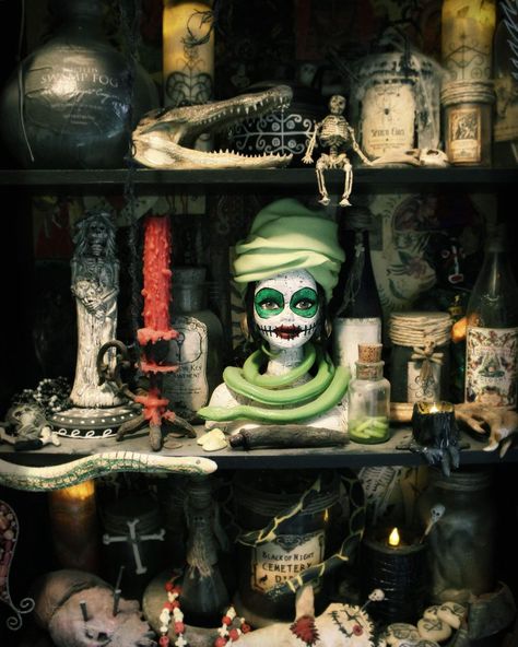 Hill House Halloween (@hillhousehalloween) | Instagram Voodoo Halloween, Marie Laveau, Hill House, House On A Hill, Monster High, Assemblage, Halloween Decorations, My Favorite, Halloween