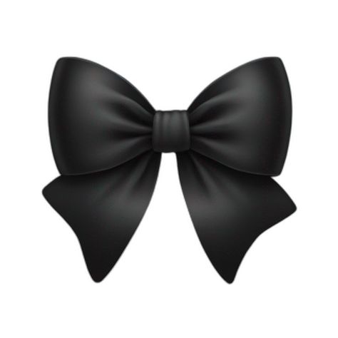 ღ .* Black Bow Sticker, Cute Apple Emojis, Ios Emoji Black Background, Pretty Emojis, Ribbon Emoji, Panda Emoji, Black Emojis, Bow Emoji, Apple Emoji