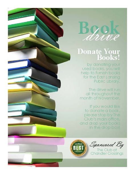 My book drive poster Book Donation Drive, Book Drive Ideas, Book Donation Poster, Donation Poster, Fundraising Poster, School Donations, Book Drive, Drive Poster, Drive Book