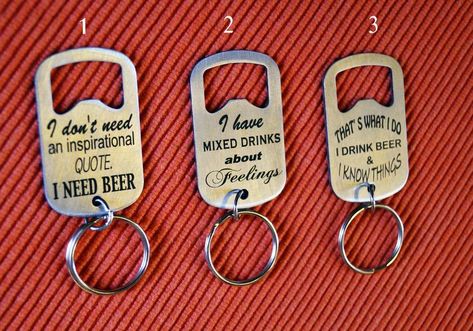 Customizable Stainless Steel Bottle Opener Keychain • Engraved Bottle Opener •Personalized Bottle Opener • Custom Gift for Him or Her Beer Bottle Opener Sayings, Metal Stamped Bottle Opener, Forged Bottle Opener, Engraved Bottle Opener, Spark Plug Bottle Opener, Spotify Code, Metal Bottle Opener, Metal Bottle, Personalized Bottle Opener