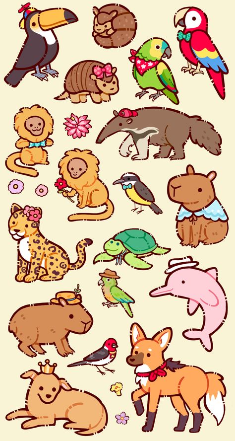 Idle Game, Cute Easy Doodles, Animal Doodles, Cute Sketches, Cute Doodles Drawings, Cute Doodle Art, Dessin Adorable, Cute Little Drawings, 영감을 주는 캐릭터