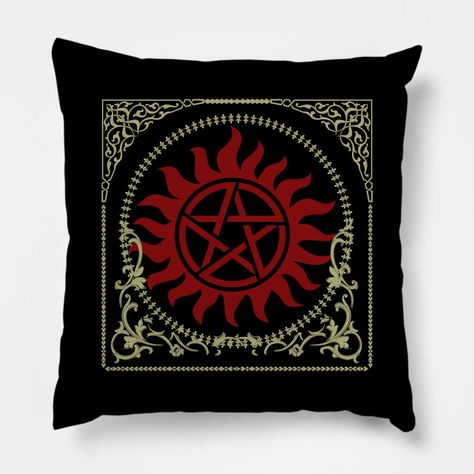 Anti-possession supernatural -- Choose from our vast selection of throw pillows to match with your desired size to make the perfect custom pillow. Pick your favorite: Movies, TV Shows, Art, and so much more! Available in extra small, small, medium, large. For beds, couches/sofas, love seats, and chairs. Perfect for decoration. Supernatural Home Decor, Custom Pillow, Custom Pillows, Sofa Couch, Love Seat, Supernatural, Favorite Movies, Tv Shows, Throw Pillows