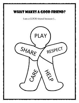 Friendship Coloring Sheets Free Printable, Empathy Preschool Activities, Sharing And Caring Preschool Activities, All About Friends Preschool, Me And My Friends Preschool Activities, Preschool Activities About Friendship, Friends And Feelings Preschool Theme, Friends Worksheets Preschool, Friendship For Preschool