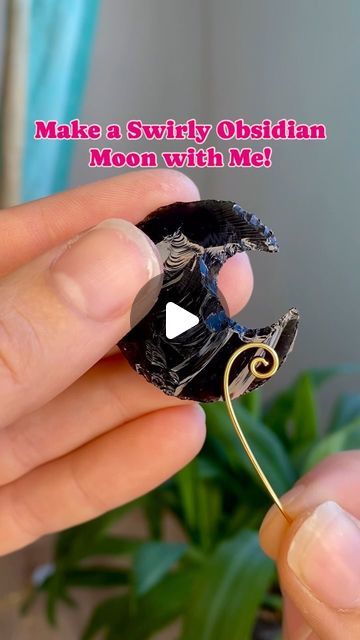 52K views · 2.6K likes | Abbey ~ Wire Wrapped Jewelry &Tutorials on Instagram: "Have you guys tried my most recent tutorial? 🌙 This one is great if you’re looking for more of a challenge for beginner wire wrappers! Don’t have an obsidian moon? No problem, you can grab one from the DIY section of my shop! Happy crafting everyone! 💕 . 🎨 YouTube and website links are available through the link in my bio! . .. . #diy #diyjewelry #jewelrytutorial #jewelryvideo #makingjewelry #wirewrapping #wirewrap #wirewraptutorial #youtube #artsandcrafts #creative #goldjewellery #handmadejewelry #wirejewelry #waketomake #createmakeshare #createeveryday" Wire Wrap Moon Crystal, How To Wire Wrap Crescent Moon Crystal, Wire Wrapped Jewelry Beginner, Moon Wire Wrap, Crystal Tutorial, Beaded Wire Art, Wire Wrapped Moon, Wire Wrap Tutorial, Wire Wrapped Jewelry Tutorials