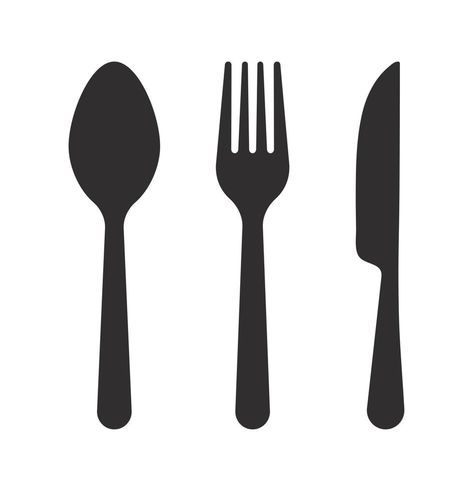 Fork Spoon Knife Cutlery Vector Icon Illustration Cutlery Illustration, Fork Illustration, Knife Illustration, Fork Logo, Knife Logo, Fork Spoon Knife, Fork And Knife, Vector Animation, Spoon Knife