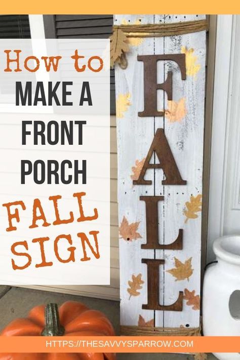 Want to make front porch signs for your rustic DIY fall decor?  These DIY wooden front porch signs for fall are the perfect addition to your fall front porch ideas!  Welcome your guests to your home this fall with these easy vertical front porch signs made from pallet wood! Fall Decor Porch Ideas Diy, Homemade Porch Signs, Fall Decor With Pallets, Thanksgiving Welcome Signs For Porch, Vertical Porch Signs Diy, Wooden Fall Porch Signs, Diy Fall Welcome Signs, Fall Wooden Signs Front Porches, Welcome Fall Signs Wooden