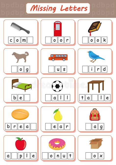 Find The Missing Letter, Missing Letters Worksheet, C Words, Kindergarten Literacy Worksheets, Letter Worksheets Kindergarten, Alphabet Letter Worksheets, Shapes Worksheet Kindergarten, Worksheet For Kindergarten, Missing Letters