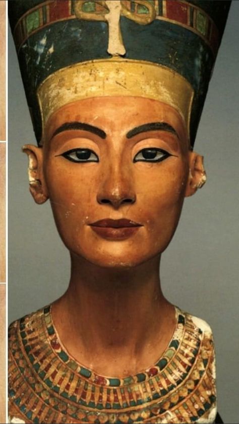 Egyptian Portrait, Egypt Portrait, Egyptian Pharaoh Aesthetic, Bust Of Nefertiti, Nefertiti Art, Ancient Egyptian Fashion, Ancient Egypt Aesthetic, Nefertiti Bust, Ancient Egyptian Architecture