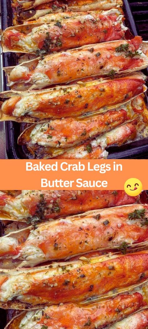 Discover the ultimate seafood treat with our Baked Crab Legs recipe! Featuring succulent king crab legs smothered in a savory butter sauce, this dish is perfect for any occasion. King Crab Leg Recipes, Baked Crab Legs In Garlic Butter Sauce, King Crab Legs Recipe Ovens, Best Crab Legs Recipe, Crab Leg Sides, Crab Leg Butter Sauce, Oven Baked Crab Legs Recipes, Grilled Crab Legs Recipes, Garlic Butter Crab Legs Recipes